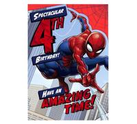 Spiderman Spectacular Carte d'anniversaire 4 ans