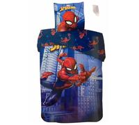 SPIDERMAN-SPIDER-MAN-MARVEL-DISNEY- PARURE DE LIT- HOUSSE DE COUETTE 140X200 CM + TAIE - 65X65 CM-NEUF-COTON.