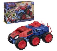 Marvel Spider-Man Day Super Tank à mâchoire 2-en-1, Coffret de Figurines de 11,5 cm avec véhicule, Jouets de Super-héros et Figurines, dès 4 Ans