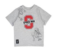 Spiderman, T Shirt, Garçon, Fille, (4 à 10 Ans), Polo, Débardeur, Chemise, Imprimé, Vêtements, Unisexe, Enfants, Sport, Respirant, Marvel, Modèle SP S 52021697 S2-8A, Gris
