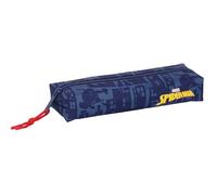 SPIDERMAN Trousse rectangulaire pour enfant, idéale pour les enfants d'âge scolaire, confortable et polyvalente, qualité et résistance, 22 x 7 x 40 cm