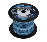 SPIDERWIRE 1370461, Bobine de Fil Stealth Braid Superline, 1374 m, 0,1 cm de diamètre, résistance à la Rupture de 45,4 kg, Camouflage Bleu Unisexe, 1500yd