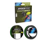 Spiderwire 8 Braid etAmp, Fluorocarbon Duo Spool System, Fishing Line, Superline, Predator Fishing, Pike, Perch, Zander, Trout, Unisex, Moss Green/Clear, 0,11 mm, 10,3 kg, LB, Yd