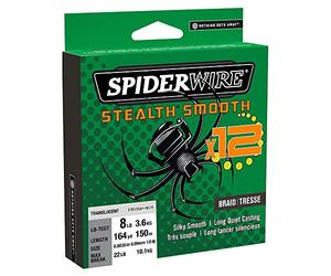 Spiderwire Tresse 12 Brins Stealth Smooth 12 Braid - 0.39mm - 46.3Kg - 150m - Translucent - 1507371