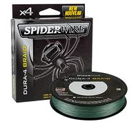 Spiderwire Tresse de Pêche Dura 4 Green 0.25mm 150m Ligne Multibrins PE Dyneema Bobine Spinning Carpe Mer