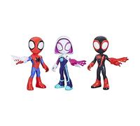 Spidey and His Amazing Friends Marvel, Multipack de Figurines géantes de héros, 3 Grandes Figurines, dès 3 Ans