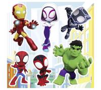 Spidey and His Amazing Friends on Adventures Sticker mural autocollant 33 x 33 cm