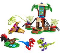 LEGO "Marvel Spidey And His Amazing Friends - Spidey et Gobby se battent contre un raptor dans la maison de l''arbre, Jouets de construction"