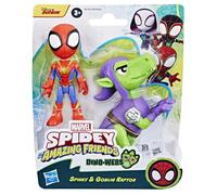 Spidey et Ses Amis Extraordinaires Dino-Webs, Coffret de Figurines Spidey et Goblin Raptor