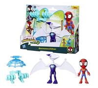 Spidey And His Amazing Friends Dino-webs Ghostasaurus & Spidey Figure Multicolore