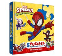 SPIDEY ET SES AMIS EXTRAORDINAIRES - Mon Petit Livre Puzzle - 5 puzzles 9 pièces - Marvel