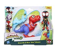 Spidey et Ses Amis Extraordinaires, Pack de Figurines Dino-Webs, Figurines Miles « Spin » Morales et Spidey-Rex