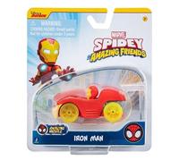 Spidey and his Amazing Friends Amazing Metals Voiture de course à l'échelle 1:64 (Iron Tony Stark Man)