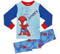 Spidey & Friends Spider-Man - Unisexe Ensemble de Pyjama à Manches Longues - 12-18 Mois: 86cm