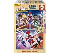 SPIDEY & HIS AMAZING FRIENDS - 2 puzzles en bois Multicolore G