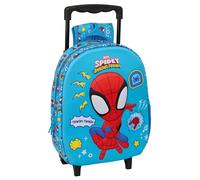 Spidey - Sac à Dos pour Enfant 3D à roulettes, idéal pour Enfants de différents âges, Confortable et Polyvalent, qualité et résistance, 27 x 10 x 33 cm