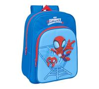 Safta Sac à dos scolaire Spidey – Adaptable au chariot – 26 x 11 x 34 cm – Taille unique