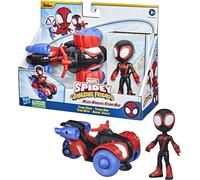 Spidey Spiderman Homme Araignée Moto Tecno Quad De Miles Morales Hasbro F1941