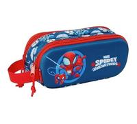 Spidey Trousse Double 3d Pour Enfants D'âge Scolaire, Confortable Et Polyvalente, Qualité Et Résistance, 21 X 6 X 8 Cm, Bleu