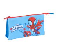 Spidey Trousse Triple pour Enfant, idéale pour Les Enfants d'âge Scolaire, Confortable et Polyvalente, qualité et résistance, 22 x 3 x 12 cm