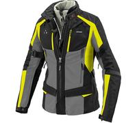 Spidi 4 Season Evo H2Out Veste textile de moto de dames, noir-jaune, taille M pour femmes