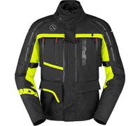 Spidi 4 Season V3 H2Out Veste textile imperméable, noir-gris-jaune, taille 2XL pour homme