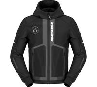 Spidi Armor Evo 2 Sweat à capuche moto, noir-blanc, taille S pour homme
