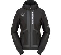 Spidi Armor Evo 2 Sweat à capuche moto pour femmes, noir-blanc, taille M