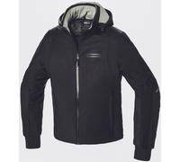 Spidi Armor H2Out Hoodie de moto, noir-blanc, taille M pour homme