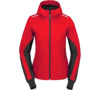 Spidi Armor Light Sweat à capuche de moto pour femmes, noir-rouge, taille L