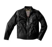 Spidi Blouson en cuir Garage Robust, Noir, Taille 62