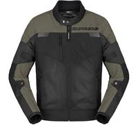 Spidi Equinox Net Windout Veste textile de moto, noir-vert, taille M pour homme