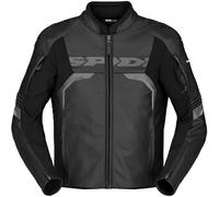 Spidi Evorider 3 Blouson en cuir de moto, noir, Taille 52