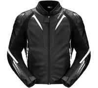 Spidi NKD-1, veste en cuir/textile 54 Noir/Blanc Noir/Blanc