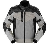 Spidi Vent Pro Veste en cuir de moto, Noir/Glace, Taille 52