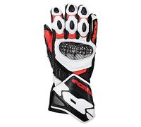 SPIDI Carbo 7 Gants Moto (Black/White/Red,L)