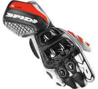 Spidi Carbo Kangaroo, gants L Noir/Blanc/Rouge Noir/Blanc/Rouge