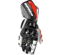 Spidi Carbo Kangaroo, gants S Noir/Blanc/Rouge Noir/Blanc/Rouge