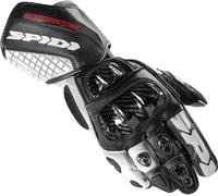 Spidi Carbo Track Evo Gants de moto, Noir/Blanc, Taille 2XL