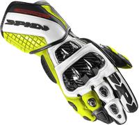 Spidi Carbo Track Evo, Gants XL Blanc/Jaune Néon Blanc/Jaune Néon