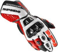 Spidi Carbo Track Evo Gants de moto, noir-rouge, taille S pour homme