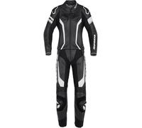 Combinaison cuir 2 pièces SPIDI LASER TOURING LADY noir et blanc 40