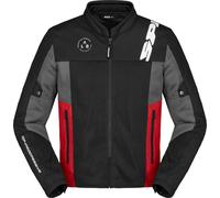 Spidi Corsa Net Windout Veste textile de moto, noir-rouge, taille S pour homme