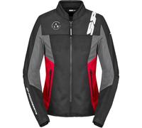 Spidi Corsa Net Windout Veste textile de moto, noir-rouge, taille XS pour femmes