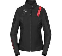 Spidi Corsa Tex Lady Veste textile de moto, noir/rouge, Taille S