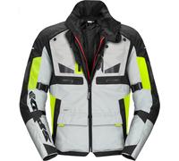 Spidi Crossmaster Veste textile de moto, Blanc/jaune, Taille M