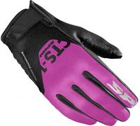 Spidi CTS-1 Gants de moto de dames, noir-rose, taille XL pour femmes