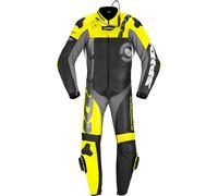 Spidi DP-Progressive Pro, costume en cuir 1pcs. perforé 54 Noir/Jaune Néon/Gris Noir/Jaune Néon/Gris