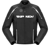 Spidi Dragon H2OUT Veste textile moto imperméable, Noir/Blanc, Taille L