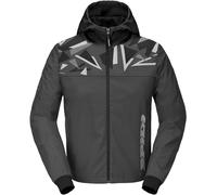 Spidi Evo Sport Sweat à capuche moto, noir/gris, Taille XL
